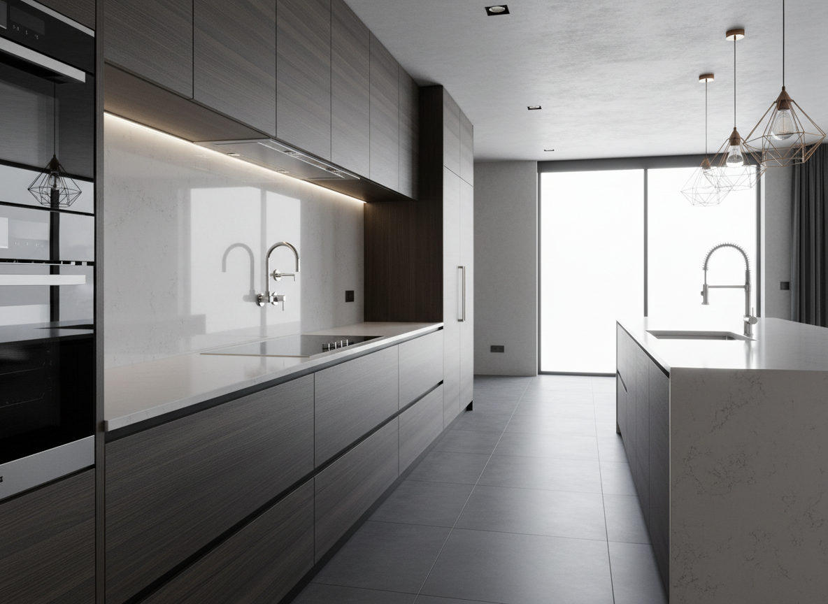 LX Glaze On Limited glass splashback installation in Auckland kitchen